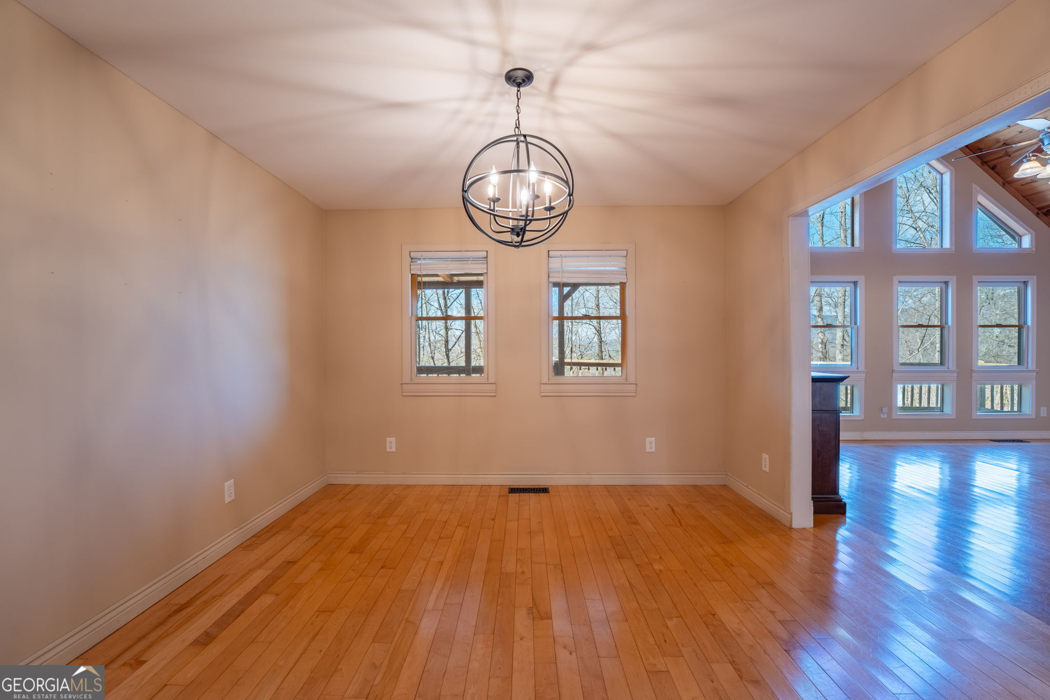 44 Juniper Trail Clayton, GA 30525 - Photo 13 of 87 a view of a room with wooden floor windows and a wooden floor