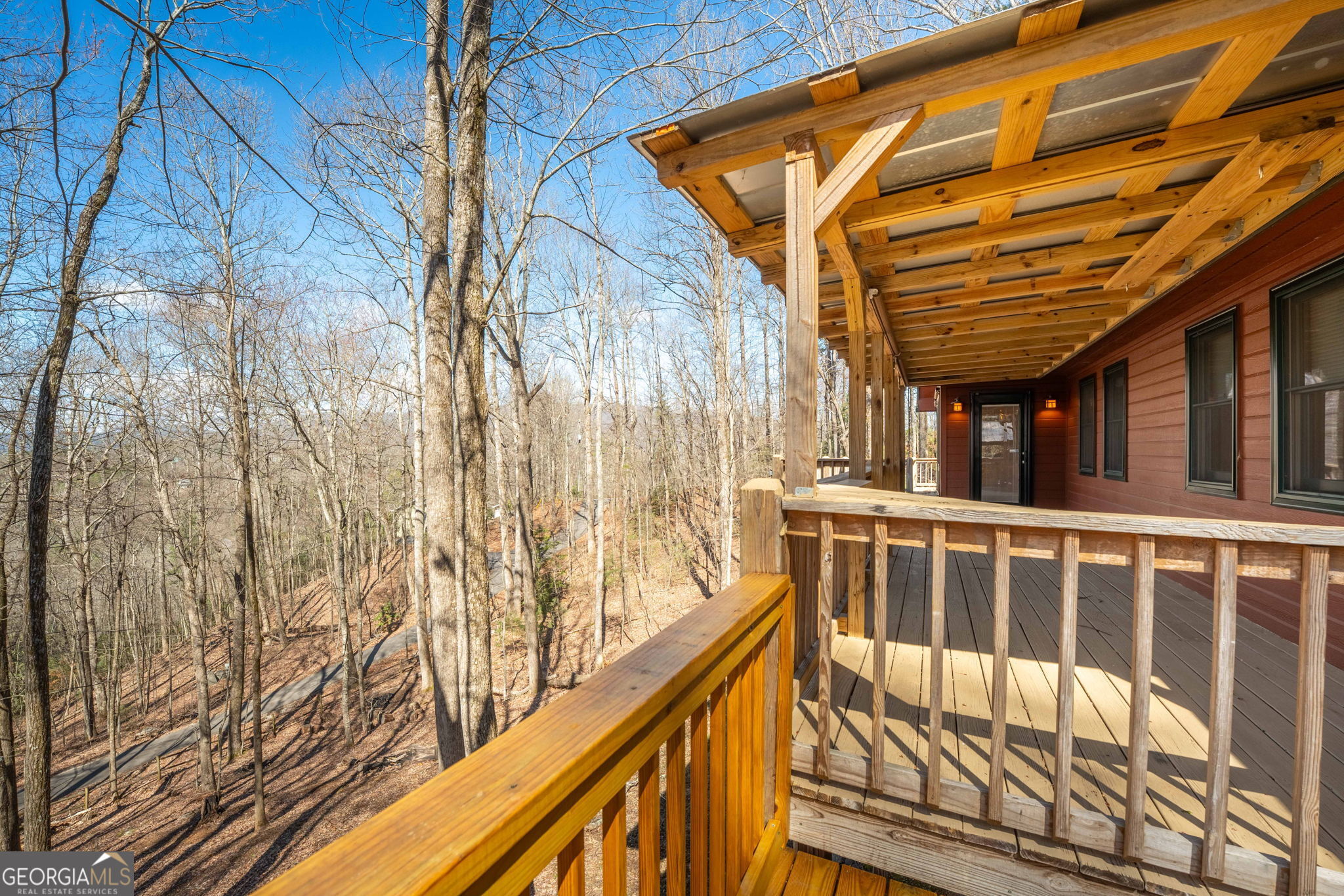 44 Juniper Trail Clayton, GA 30525 - Photo 34 of 87 a view of balcony with wooden stairs