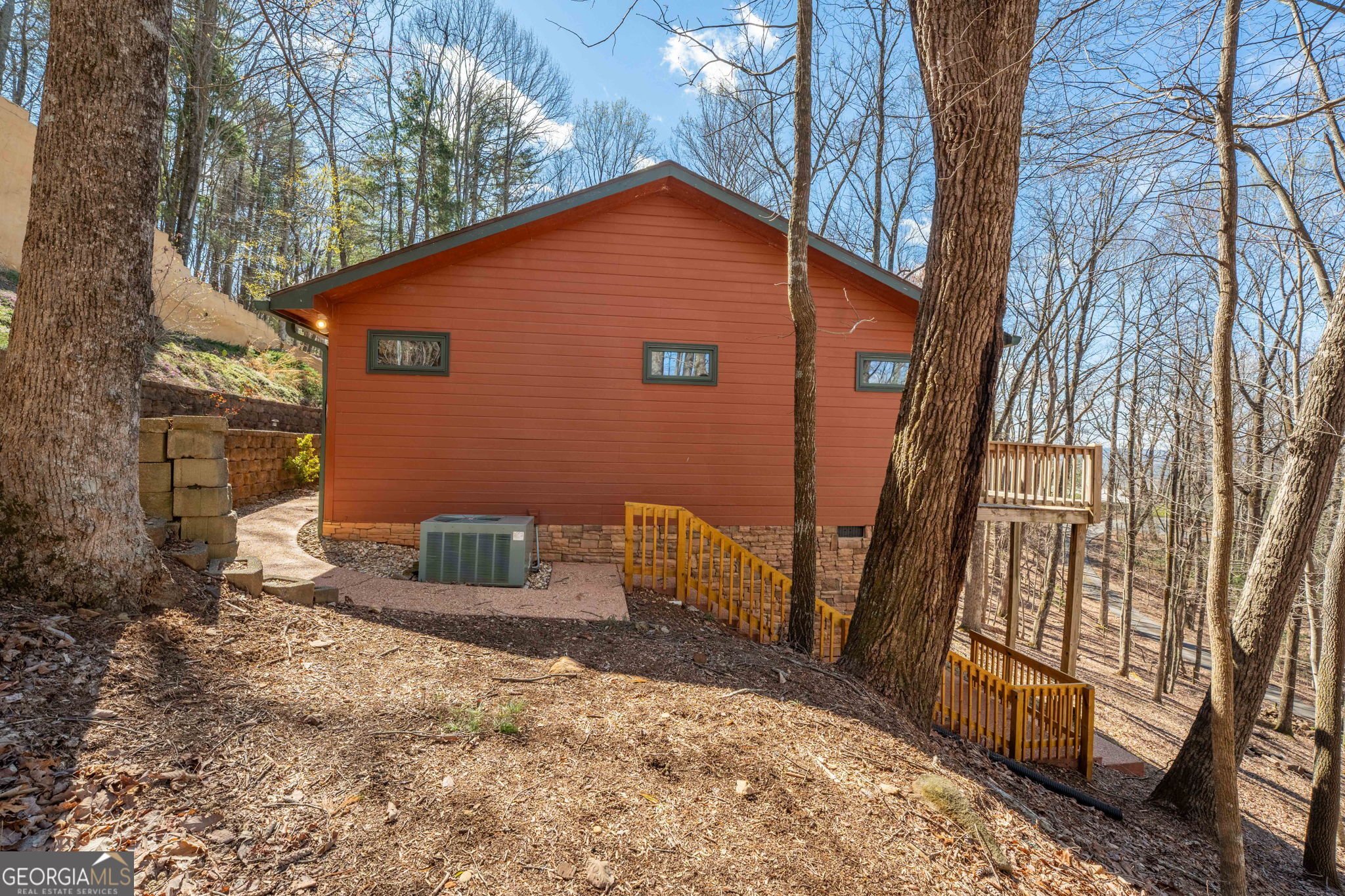 44 Juniper Trail Clayton, GA 30525 - Photo 39 of 87 a backyard of a house with seating space