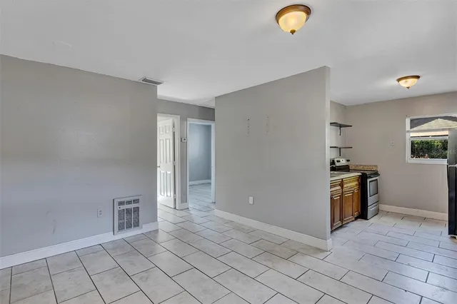 a view of a kitchen with a sink