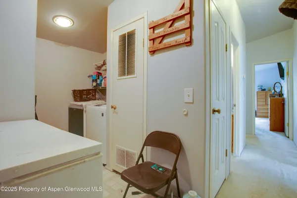 a room with storage and utility