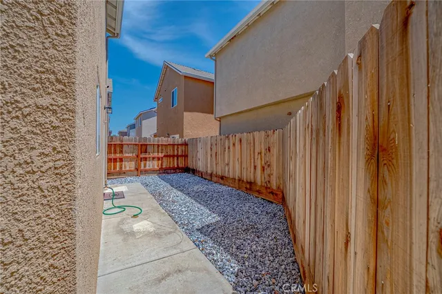 a view of a porch with a hardwood