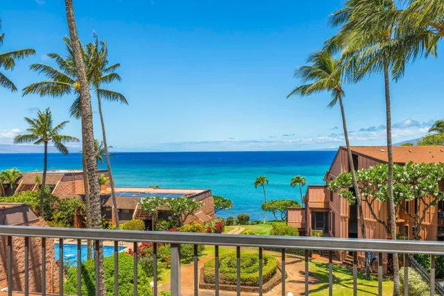 a view of a lake from a balcony