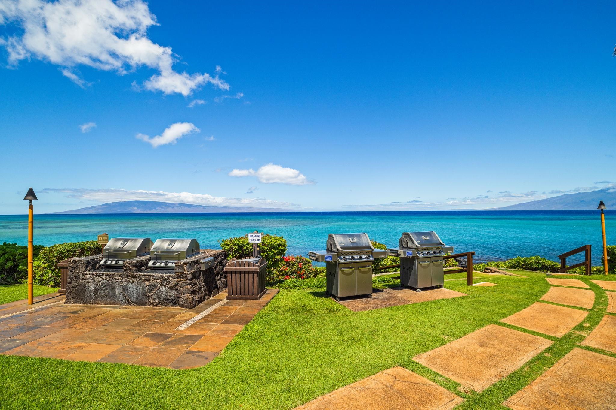 3959 Lower Honoapiilani Road, Unit A205 Lahaina, HI 96761 - Photo 23 of 36 a view of a patio with table and chairs and potted plants