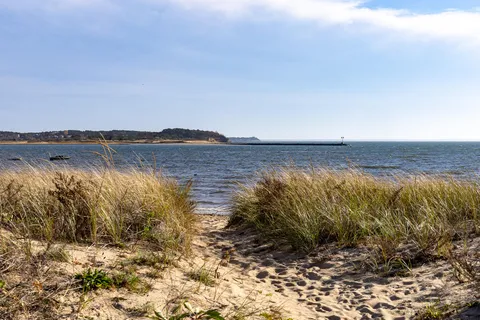 a view of lake with mountain