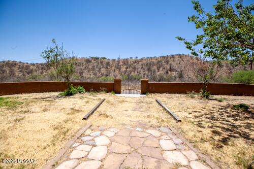 480 Camino Ramanote Rio Rico, AZ 85648 - Photo 4 of 43 Inlaid rock path, garden trees and quiet south view out front entry