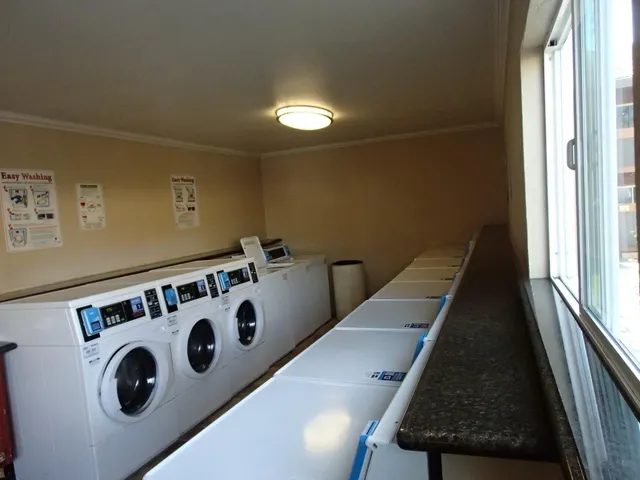 a close view of utility room