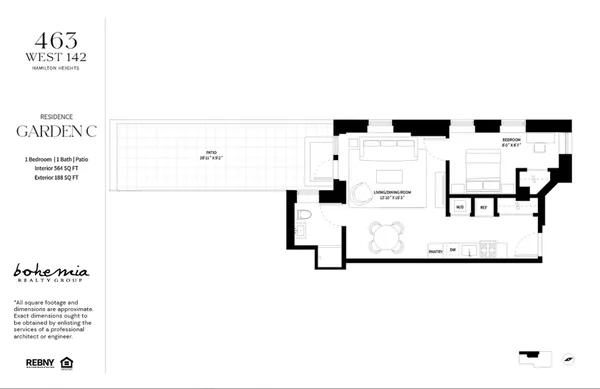 $545,000 | 463 West 142nd Street, Unit GC | Hamilton Heights
