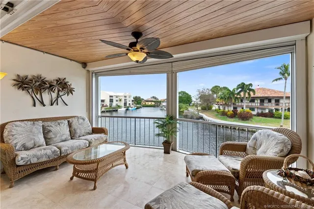 a outdoor living space with furniture