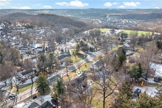 an aerial view of residential houses
