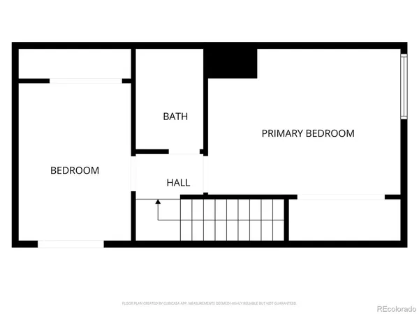 a picture of floor with a white wall and a painting