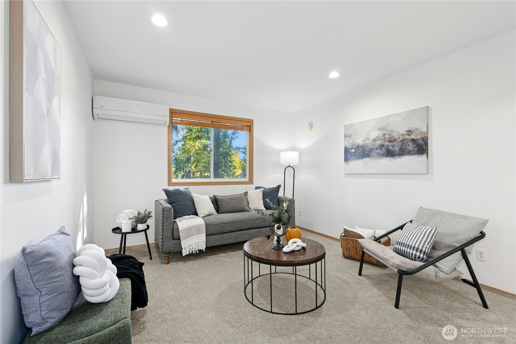 14348 Wallingford Avenue North Seattle, WA 98133 - Photo 11 of 28 a living room with furniture and a large window