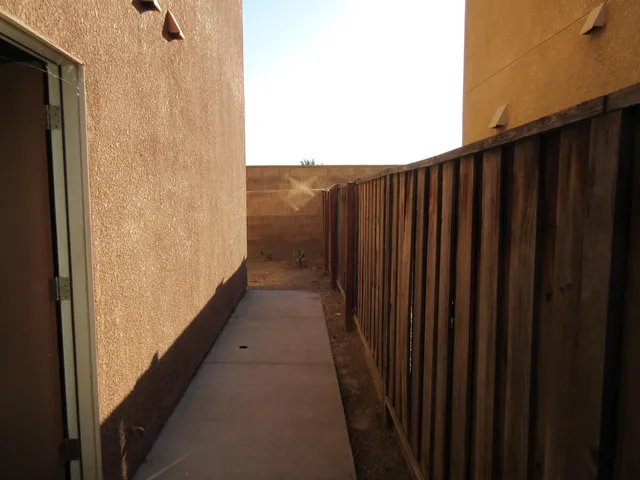 a view of backyard and tree