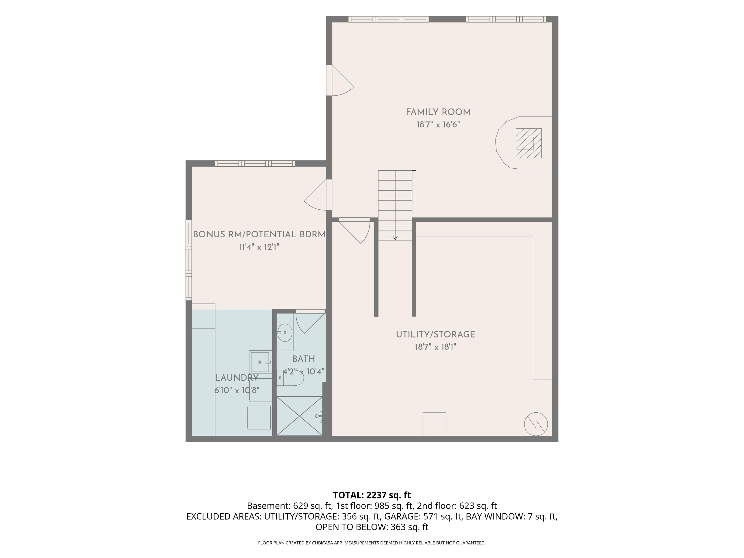 2883 Lakeshore Road Twin Lake, MI 49457 - Photo 49 of 49 Walk-Out Basement Floor Plan