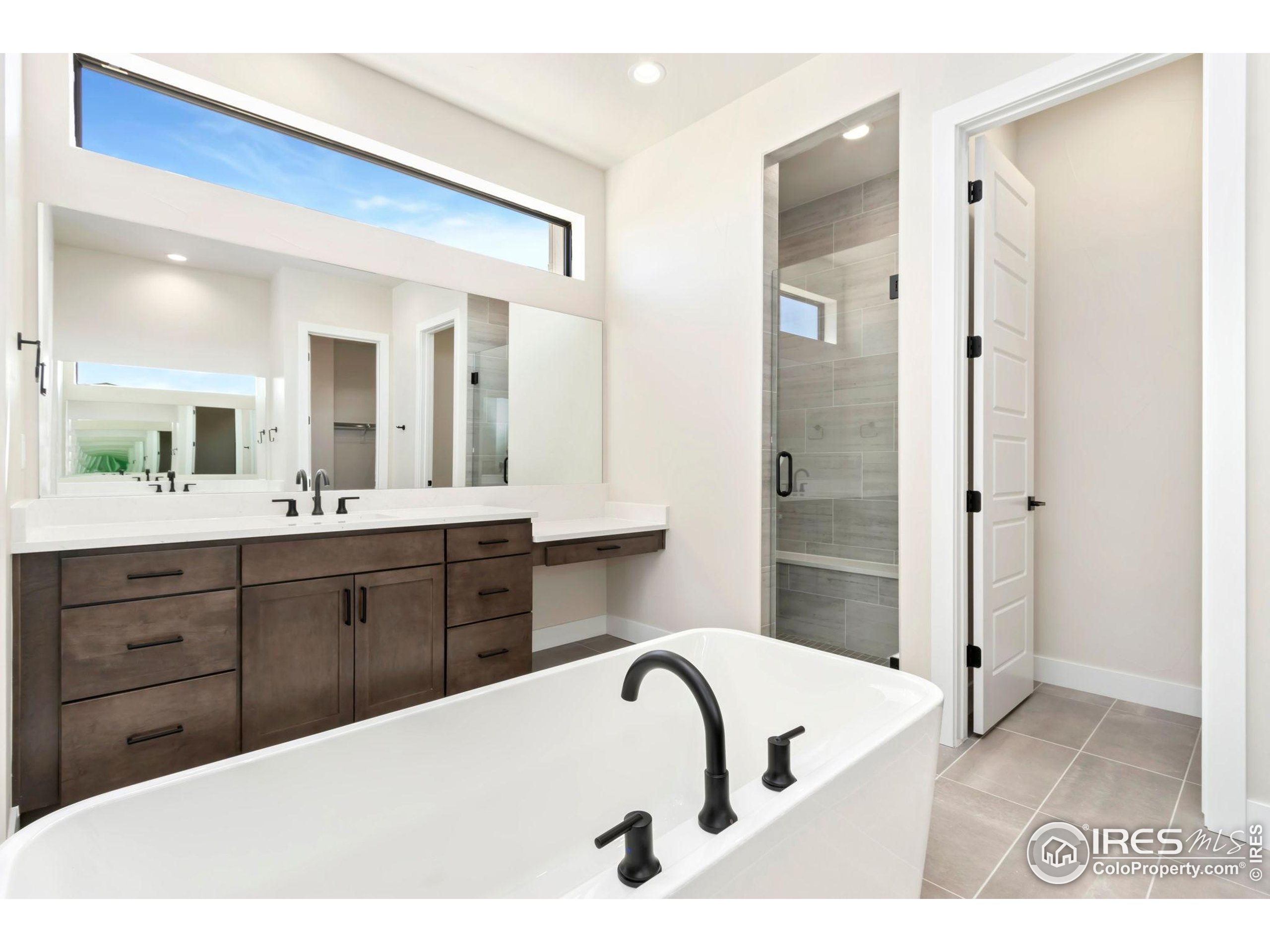 1889 Spring Bloom Drive Windsor, CO 80550 - Photo 12 of 32 a bathroom with a bathtub sink and mirror