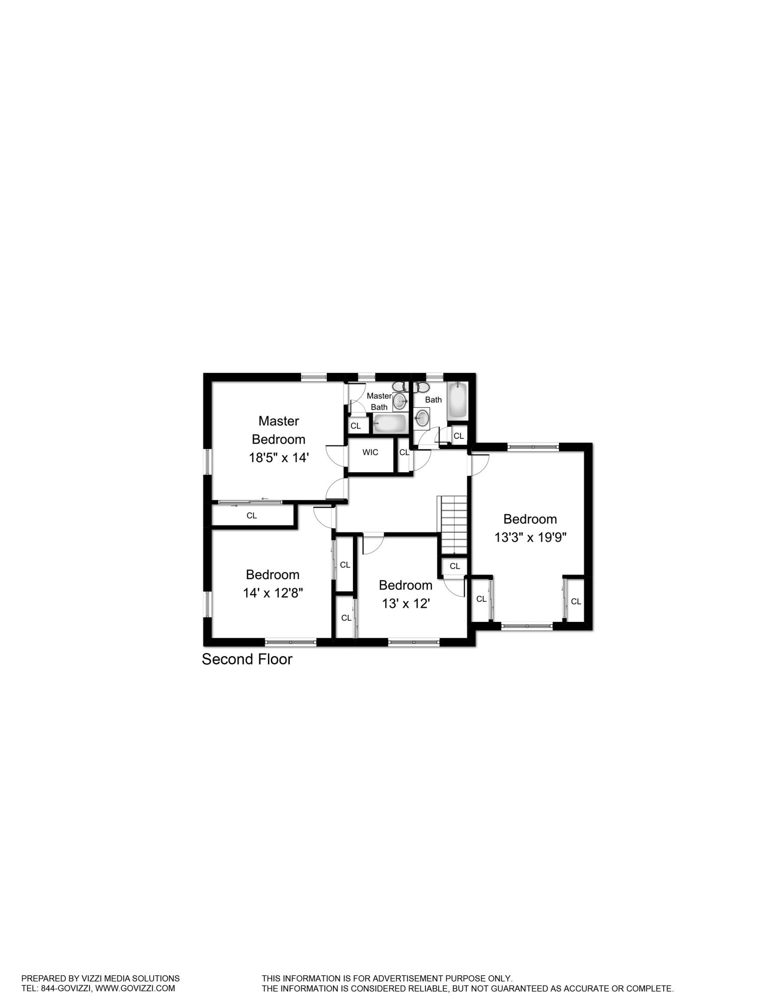 60 Evergreen Road New Canaan, CT 06840 - Photo 29 of 30 Second Floor Plans