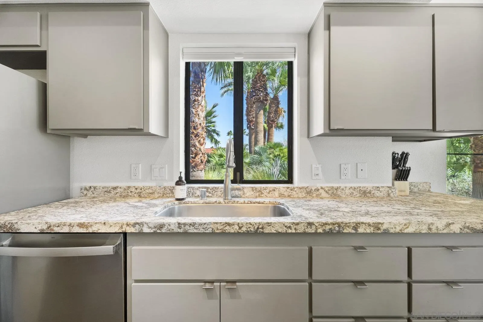 4604 Desert Vista Drive Borrego Springs, CA 92004 - Photo 12 of 41 a bathroom with a granite countertop sink and a window