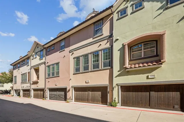 a front view of a building with a glass door