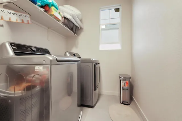 a close view of water heater room