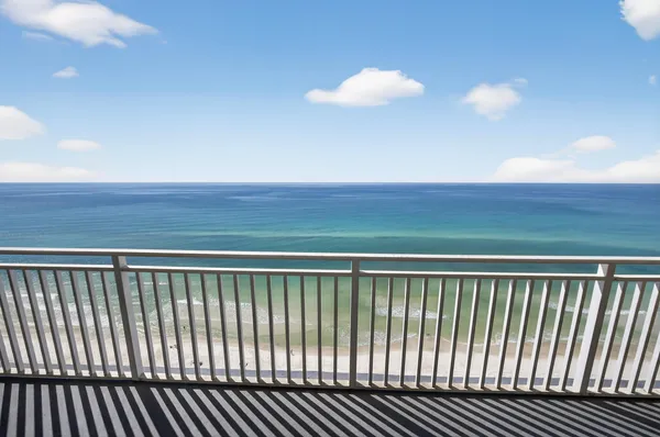 a view of a roof deck