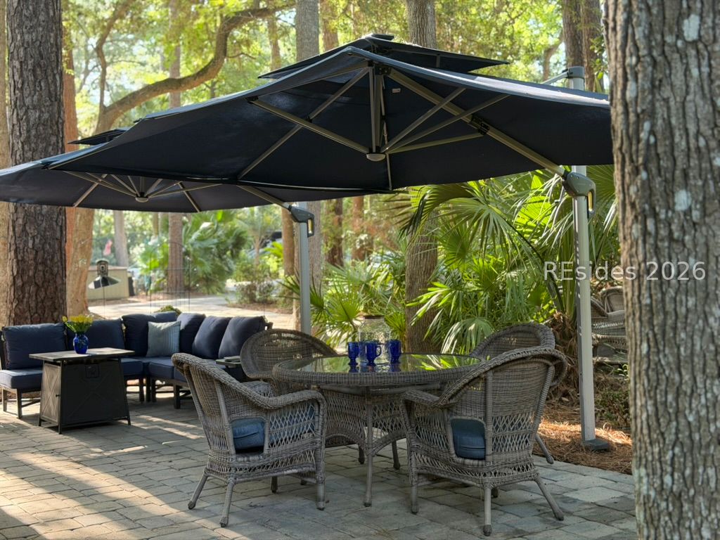 133 Arrow Road, Unit 23 Hilton Head Island, SC 29928 - Photo 6 of 22 Rear view of outdoor space in quiet "forest" area
