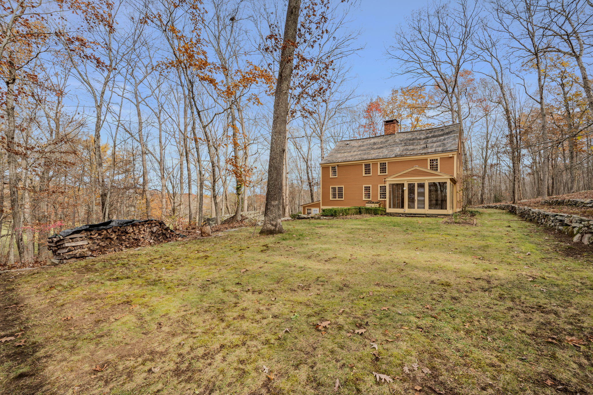 55-2 Beaver Brook Road Lyme, CT 06371 - Photo 36 of 40 Large side yard off sunroom