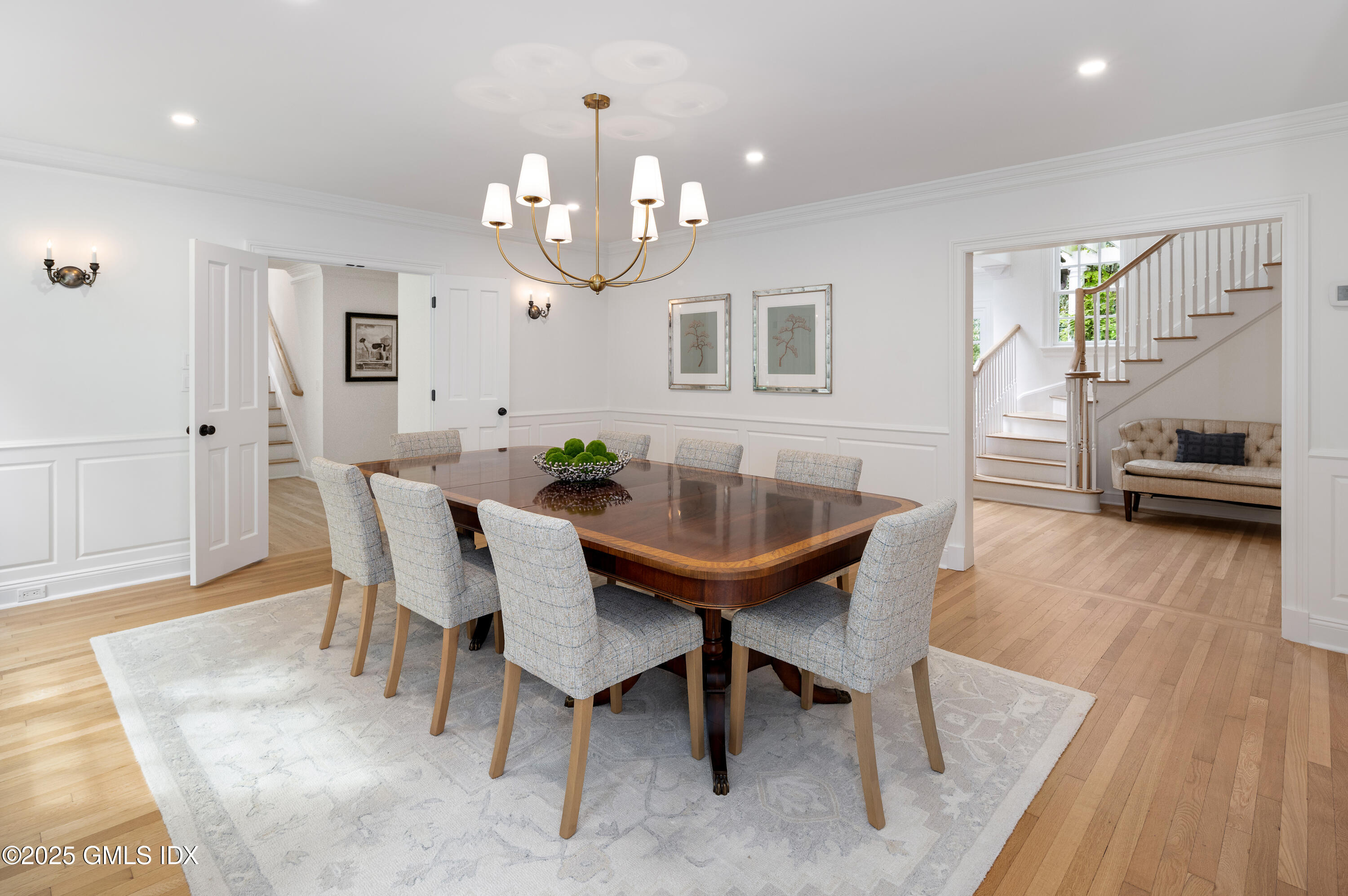 40 Ridgeview Avenue Greenwich, CT 06830 - Photo 11 of 38 a view of a dining room with furniture and wooden floor