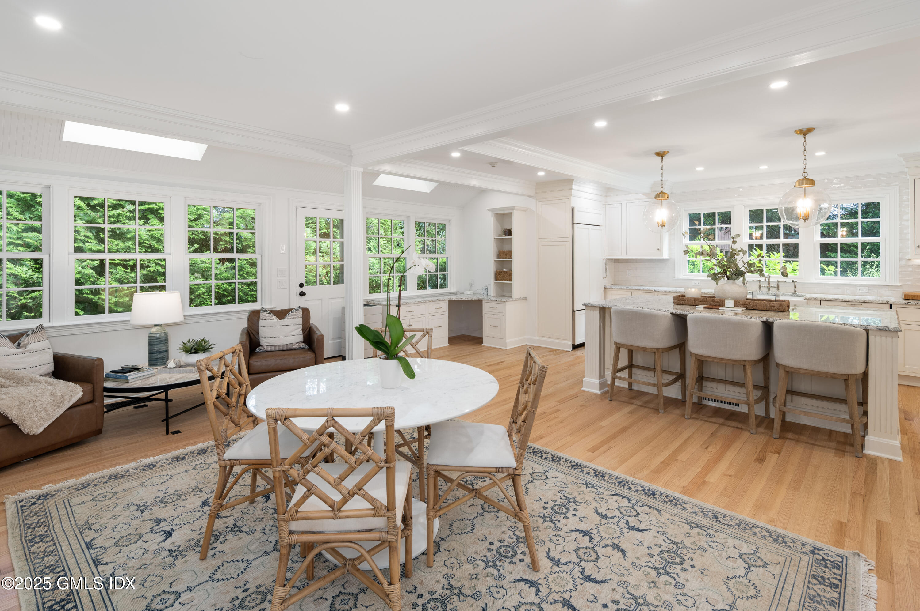 40 Ridgeview Avenue Greenwich, CT 06830 - Photo 5 of 38 a view of a dining room with furniture window and outside view
