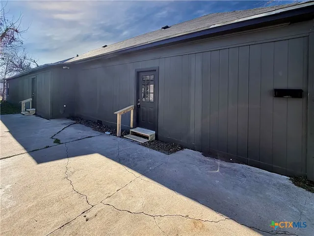 a backyard of a house