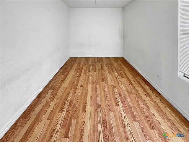 a view of wooden floor in a room