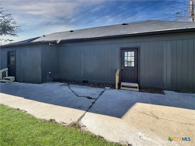 a backyard of a house