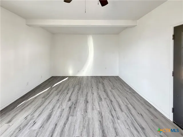 a view of wooden floor in a room