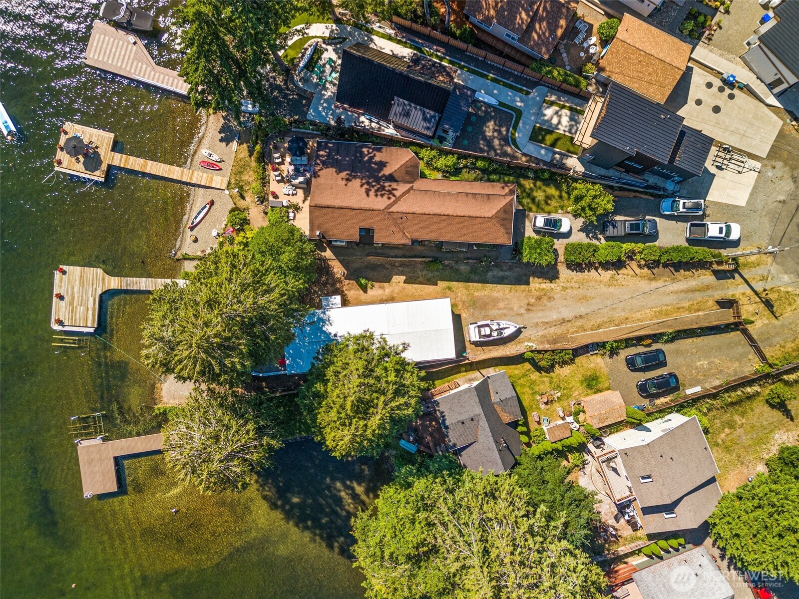 21 Shore Court Grapeview, WA 98546 - Photo 27 of 34 an aerial view of residential houses with outdoor space