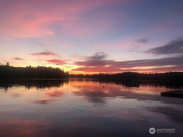 21 Shore Court Grapeview, WA 98546 - Photo 33 of 34 a view of lake with sunset