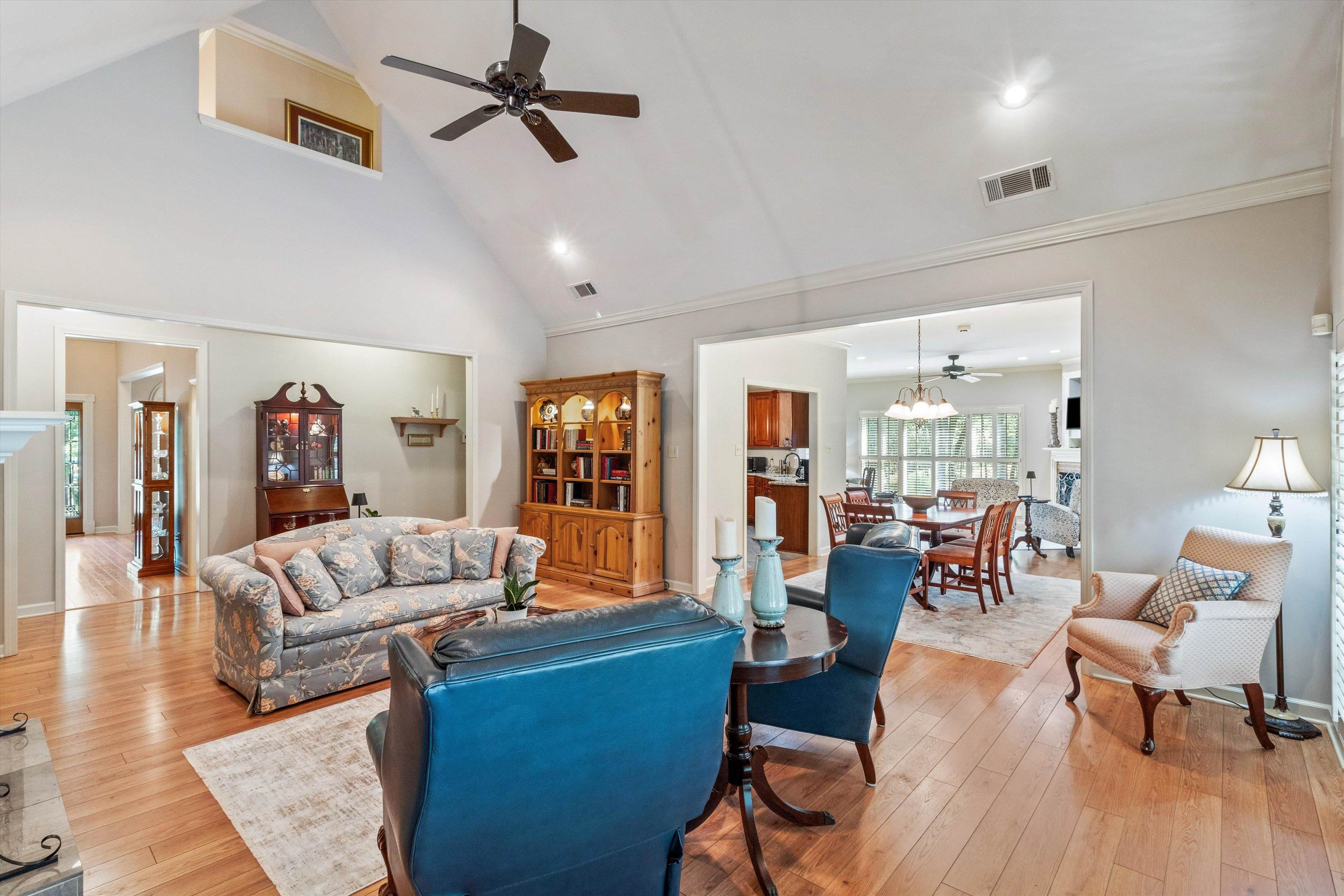 585 Hickory Lake Road Eads, TN 38028 - Photo 7 of 40 Living room view to breakfast and keeping room.