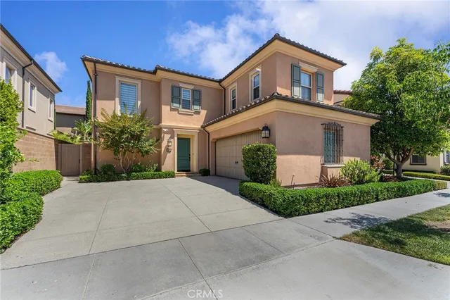 a balcony with a potted plant on th wall