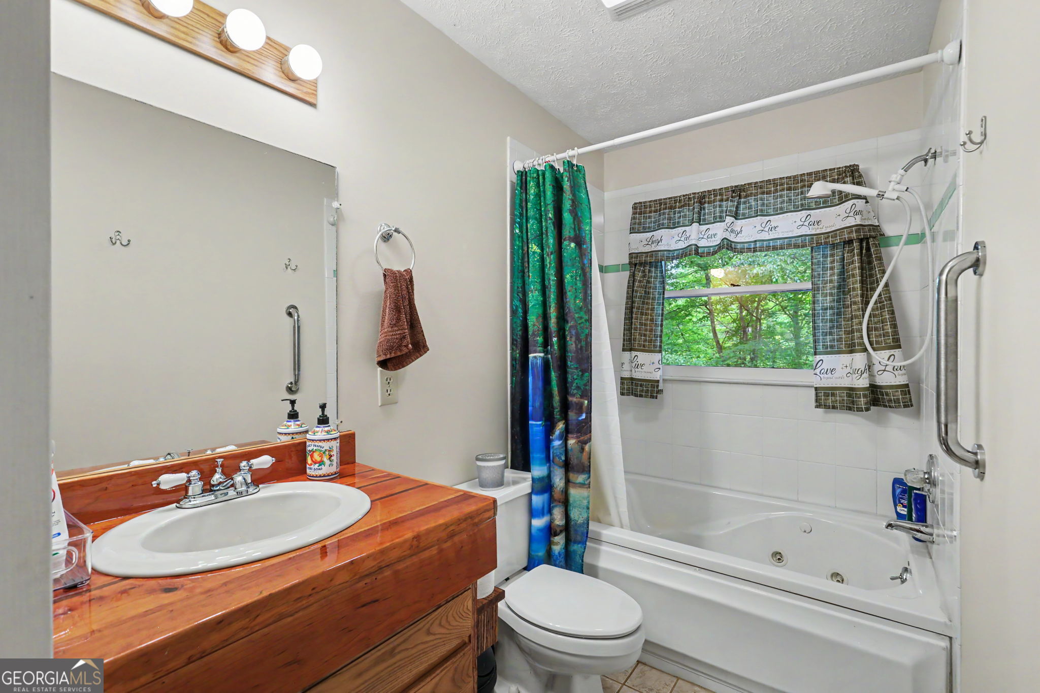 325 Walnut Mountain Road Rabun Gap, GA 30568 - Photo 29 of 38 a bathroom with a sink toilet and shower