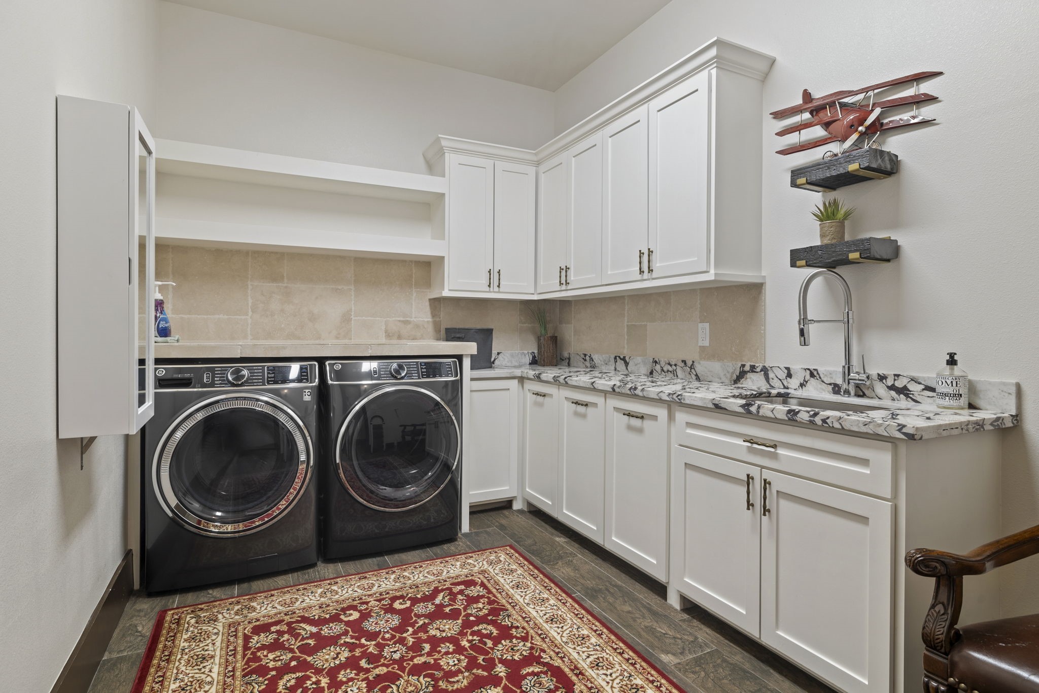 4322 Maple Rapids Court Spring, TX 77386 - Photo 38 of 48 Laundry area with plenty of storage, built in ironing board.