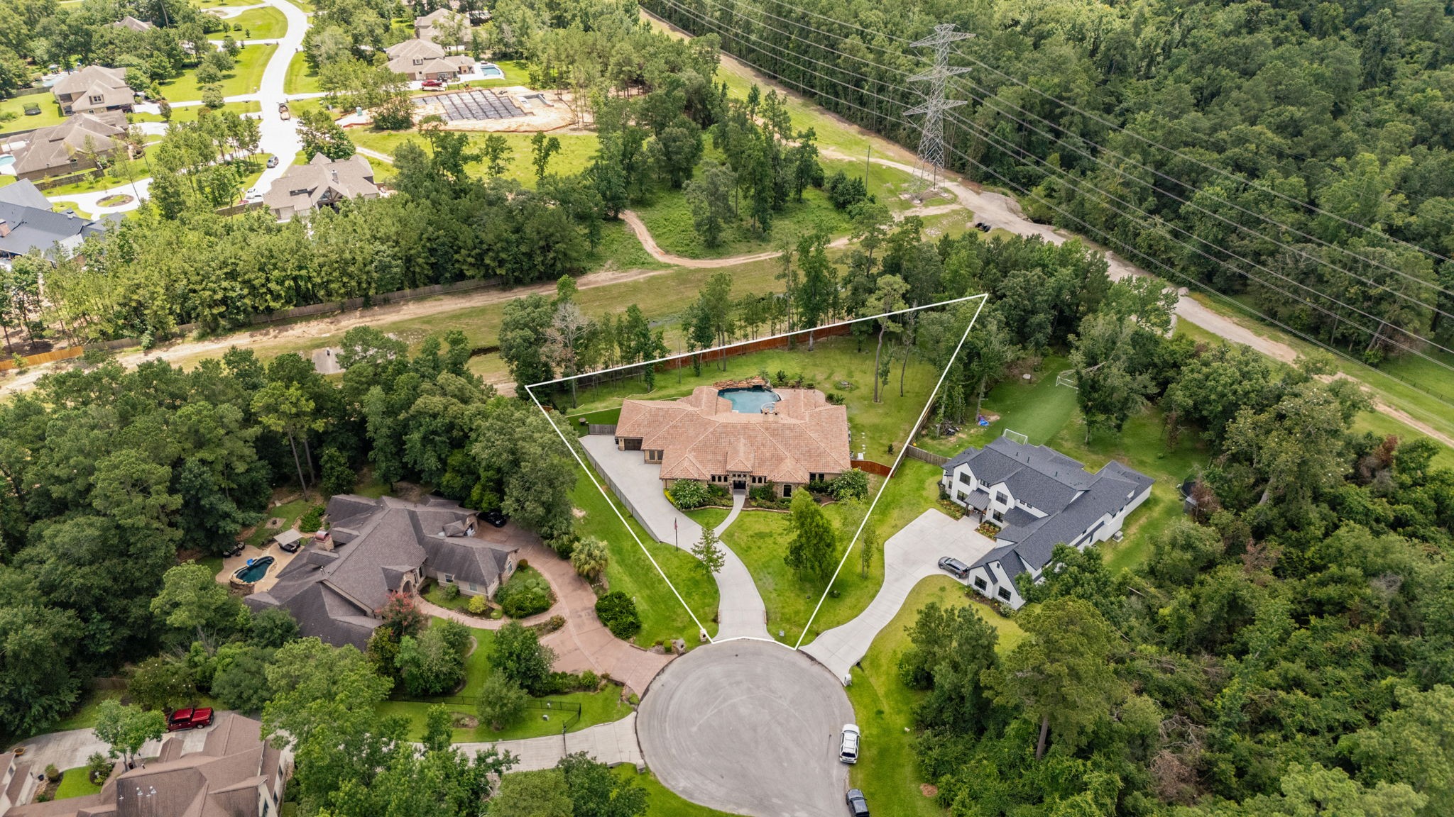 4322 Maple Rapids Court Spring, TX 77386 - Photo 47 of 48 Arieal view outlining approximate boundary lines