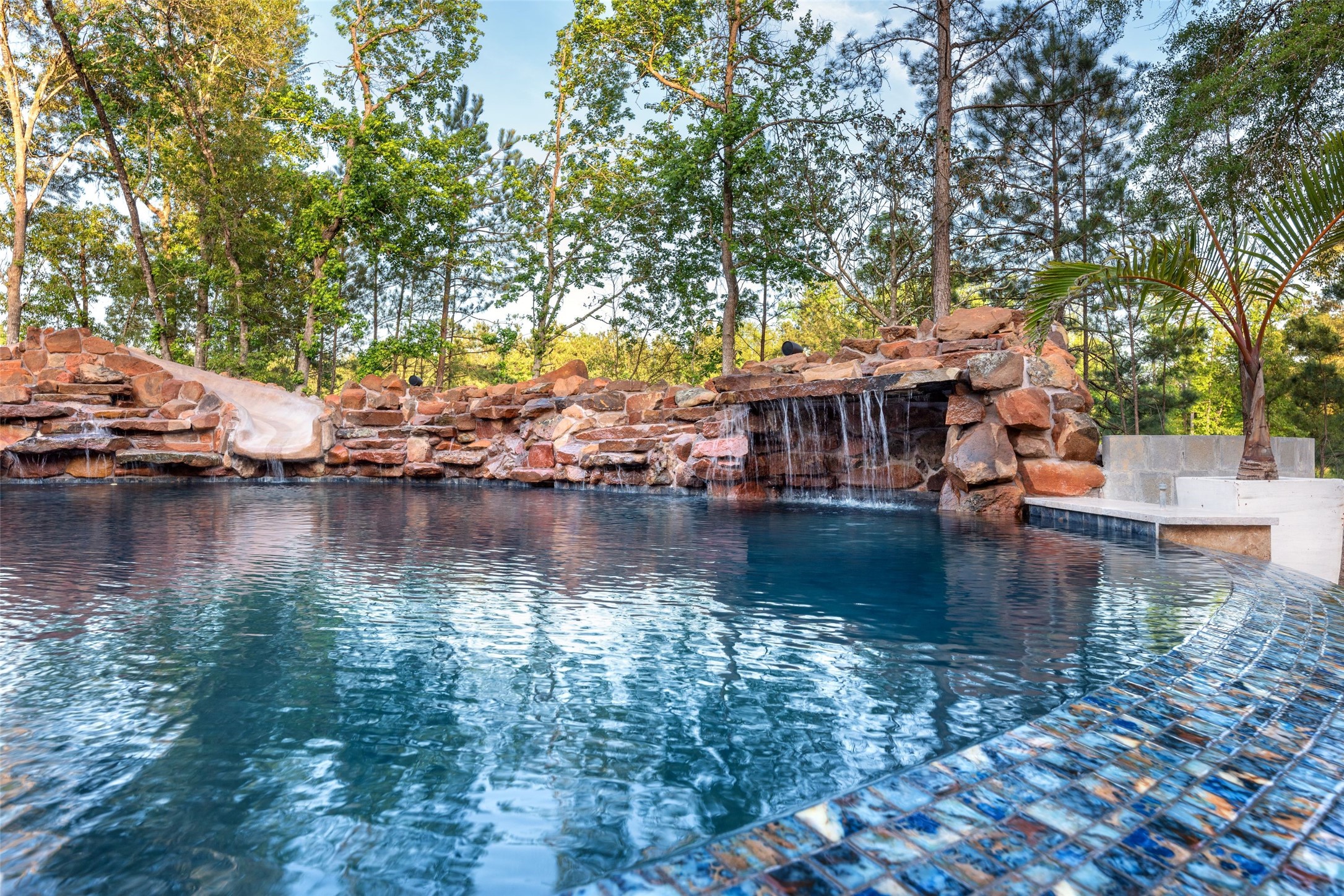 4322 Maple Rapids Court Spring, TX 77386 - Photo 7 of 48 Gorgeous stonework with waterfall and hidden slide
