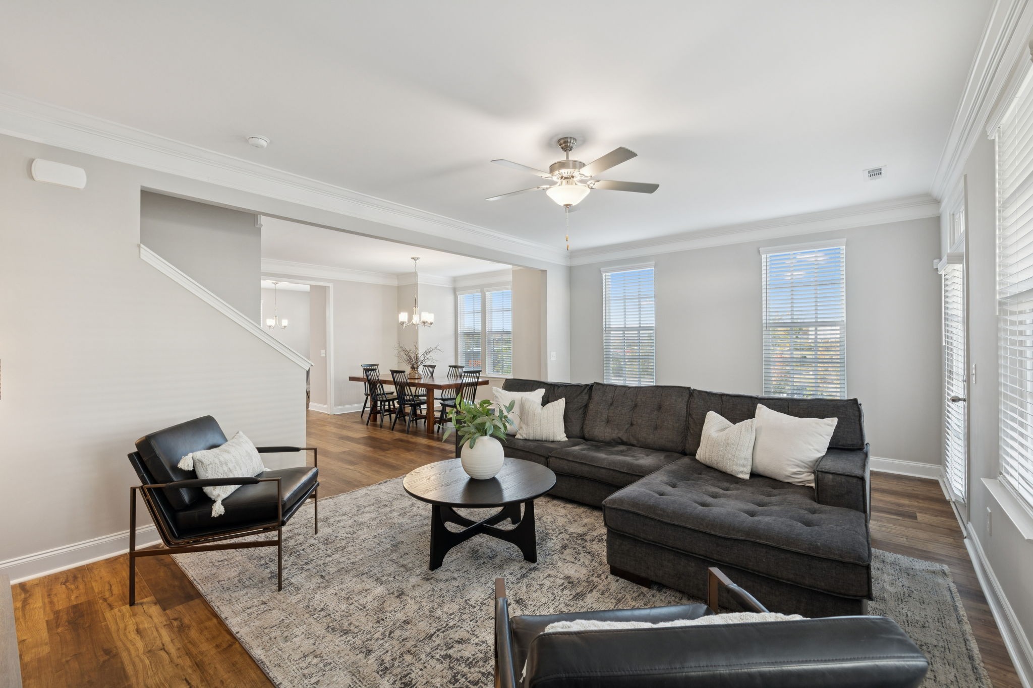 185 Burkitt Commons Avenue Nolensville, TN 37135 - Photo 17 of 46 a living room with furniture and wooden floor