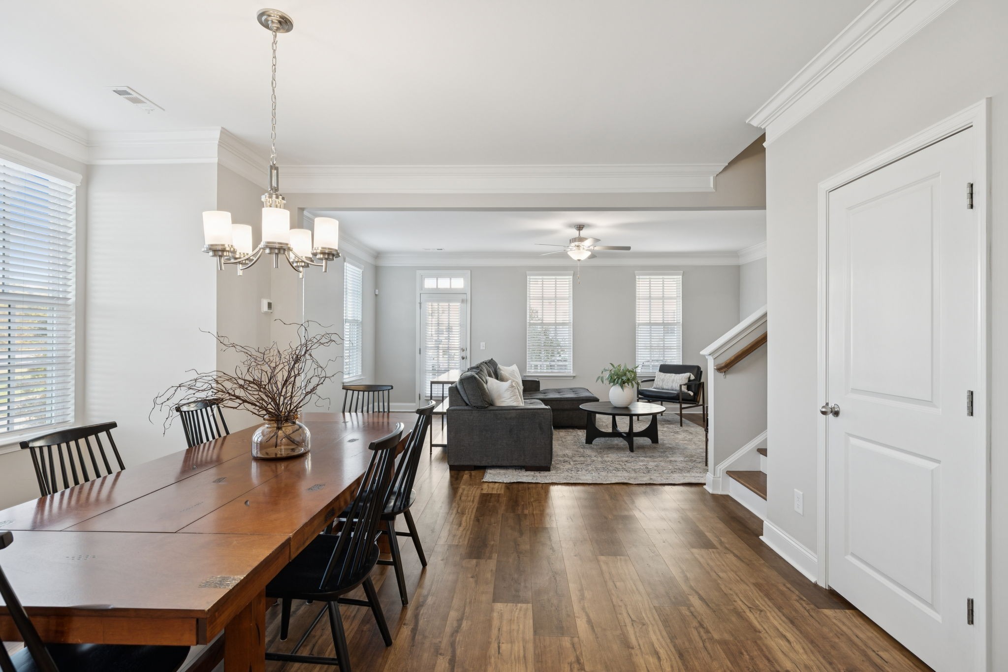 185 Burkitt Commons Avenue Nolensville, TN 37135 - Photo 10 of 46 a view of a dining room with furniture window and wooden floor