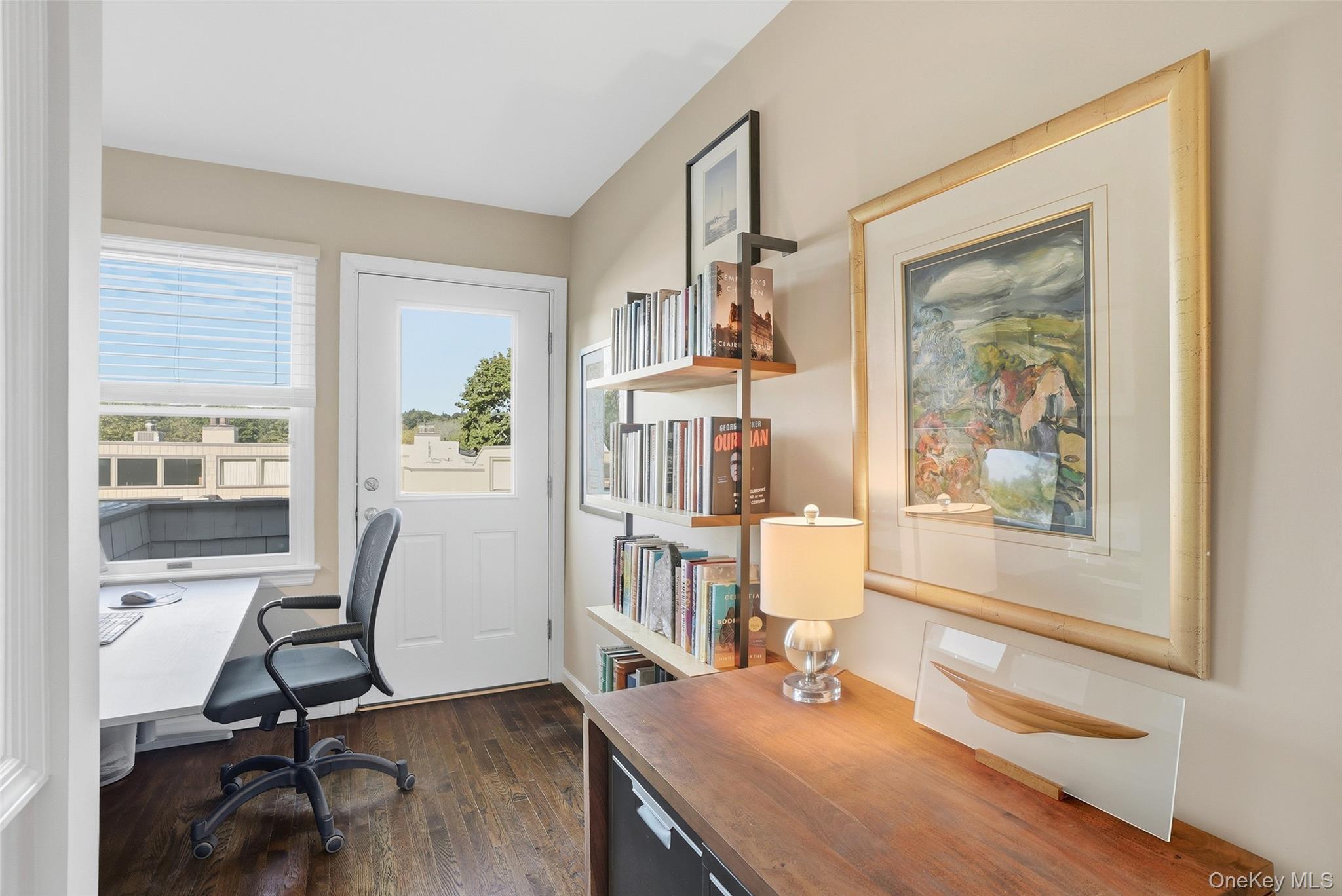 216 Purchase Street, Unit P Rye, NY 10580 - Photo 20 of 36 a view of a workspace with furniture and a window