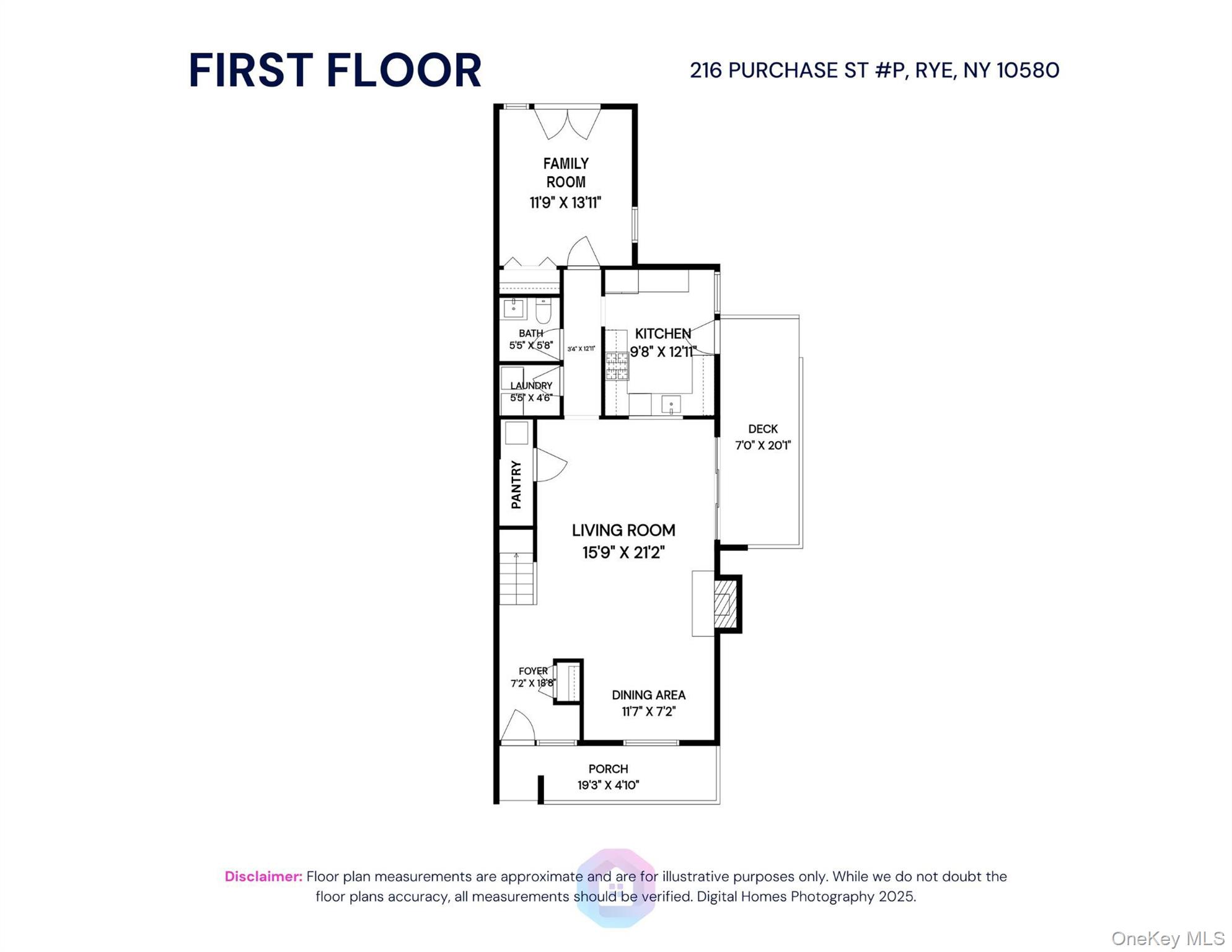 216 Purchase Street, Unit P Rye, NY 10580 - Photo 33 of 36 a picture of a floor plan