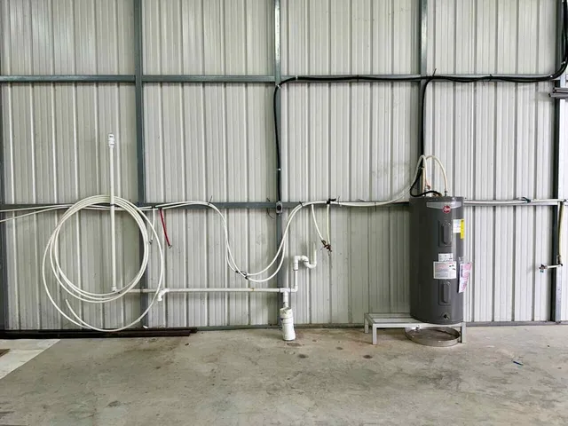 a view of water heater room