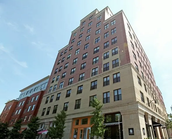 a view of a tall building