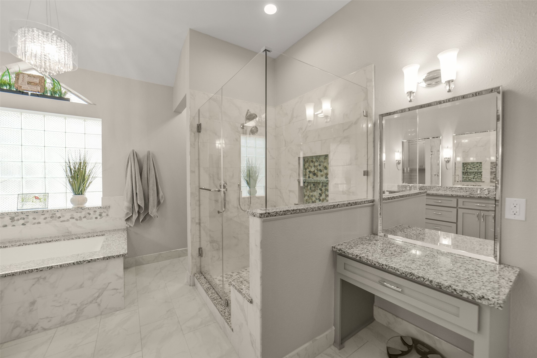 1310 Lambourne Circle Spring, TX 77379 - Photo 29 of 50 Kohler Archer double sinks with Kohler hardware, custom framed mirror
