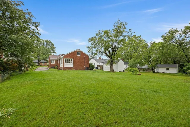 a house with a garden view