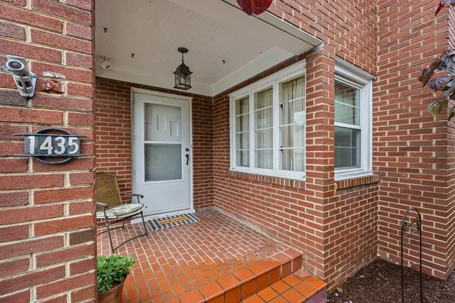 a front view of a house with entryway