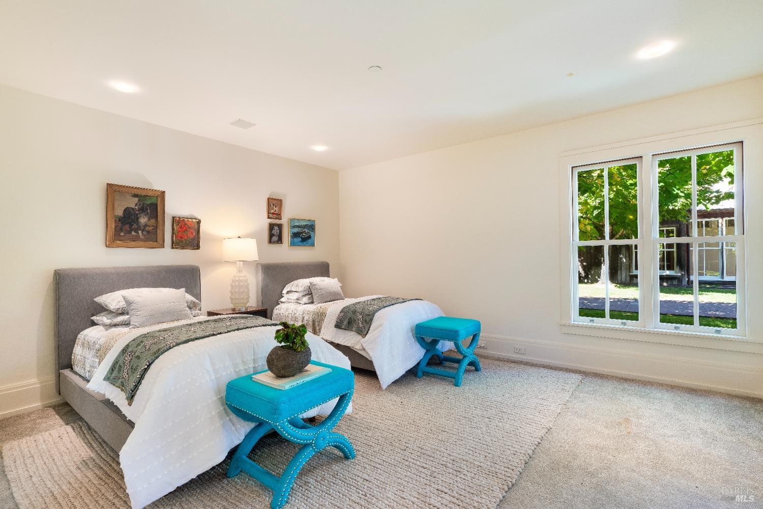775 White Oak Drive Santa Rosa, CA 95409 - Photo 32 of 62 a bedroom with two beds and a window